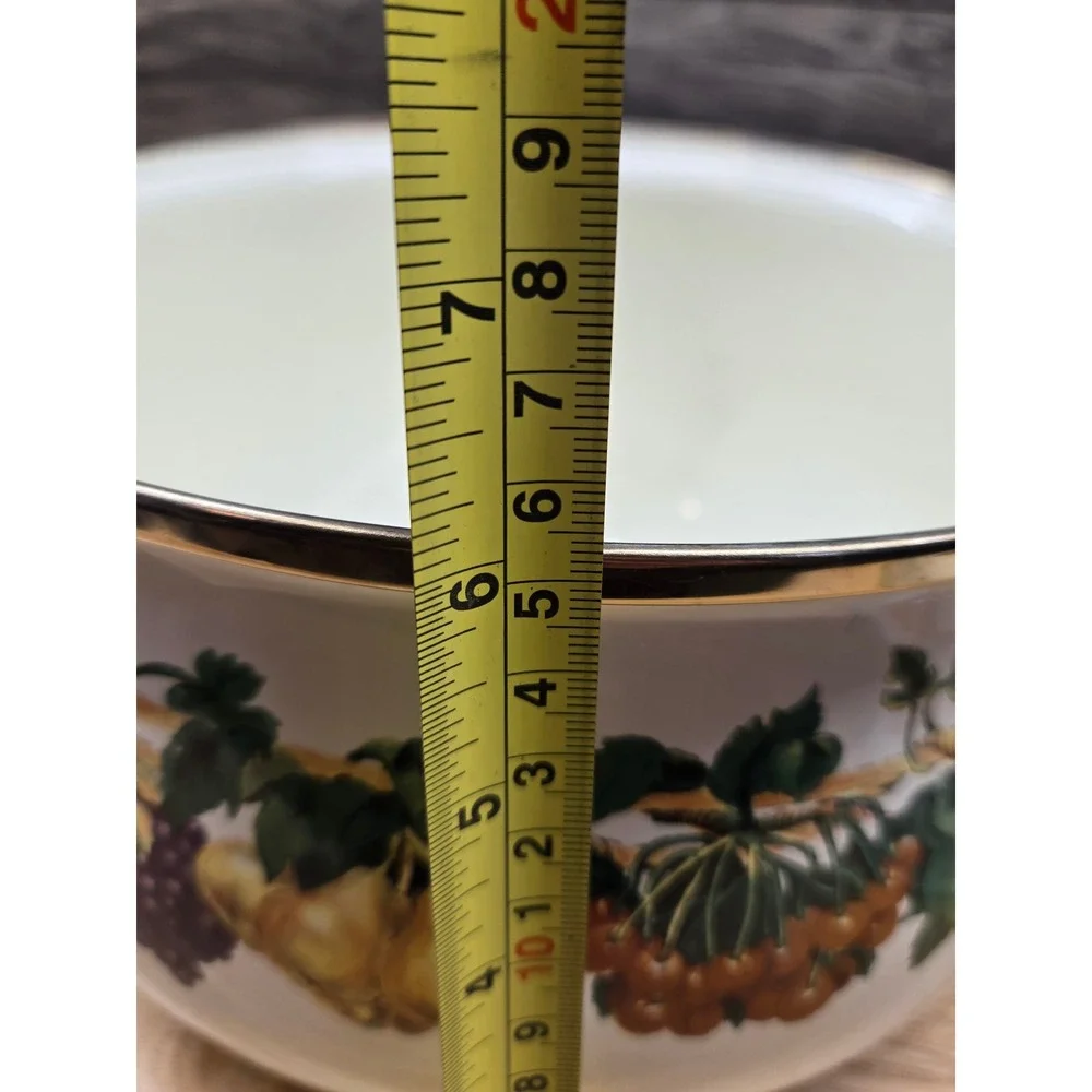 Tabletops Unlimited Kensington Gardens 8 Qt Enamel Stock Pot, Dutch Oven